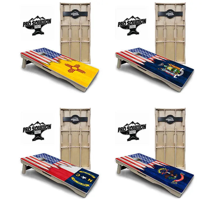 State Flag Designs New Mexico to South Carolina Cornhole Boards - Pro Solution Elite Series by Cornhole Solutions, Southern home decor main product photo