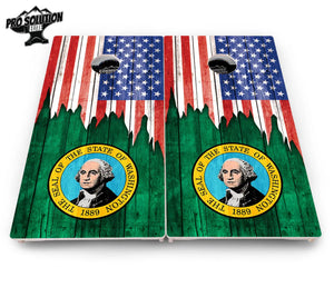 State Flag Designs South Dakota to Wyoming Cornhole Boards - Pro Solution Elite Series by Cornhole Solutions, Southern home decor detail photo 18