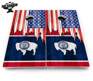 State Flag Designs South Dakota to Wyoming Cornhole Boards - Pro Solution Elite Series by Cornhole Solutions, Southern home decor detail photo 22