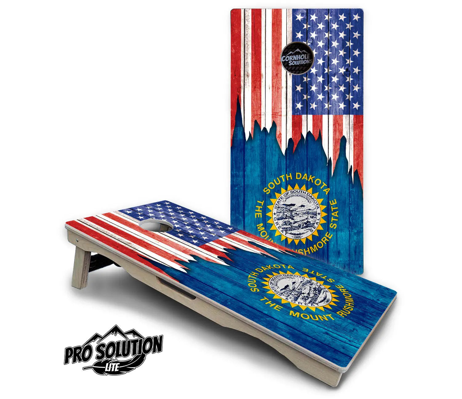 State Flag Designs South Dakota to Wyoming Cornhole Boards - Pro Solution Lite Series by Cornhole Solutions, Southern home decor detail photo 3