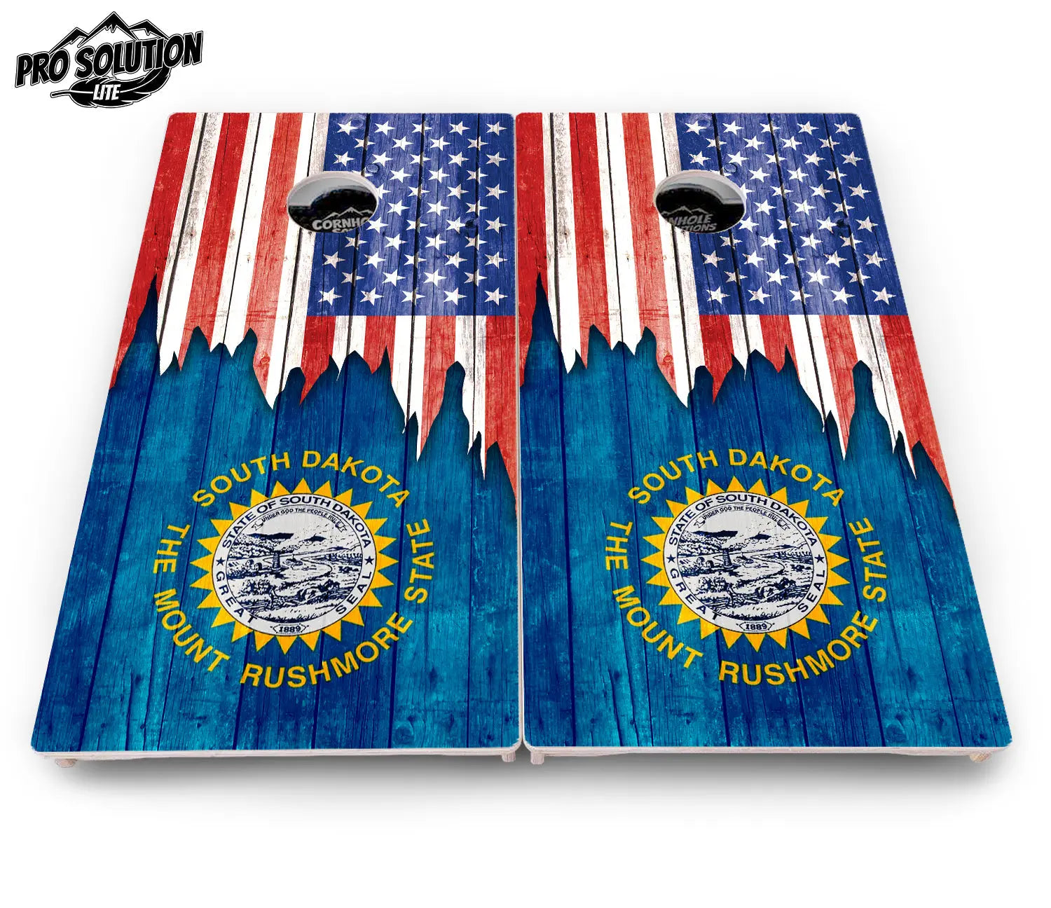 State Flag Designs South Dakota to Wyoming Cornhole Boards - Pro Solution Lite Series by Cornhole Solutions, Southern home decor detail photo 5
