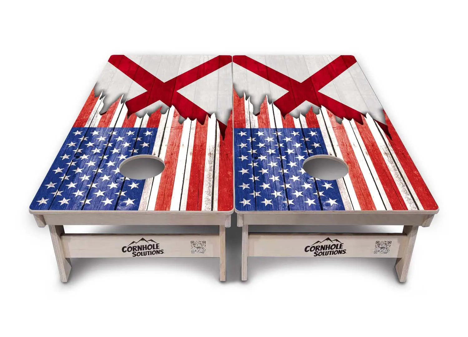 State Flags Alabama to Georgia Cornhole Boards - Professional Tournament Series by Cornhole Solutions, custom cornhole board detail photo 3