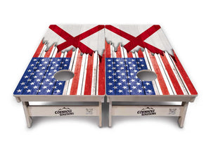 State Flags Alabama to Georgia Cornhole Boards - Professional Tournament Series by Cornhole Solutions, custom cornhole board detail photo 3