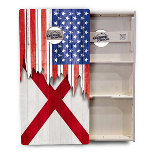State Flags Alabama to Georgia Cornhole Boards - Professional Tournament Series by Cornhole Solutions, custom cornhole board detail photo 4