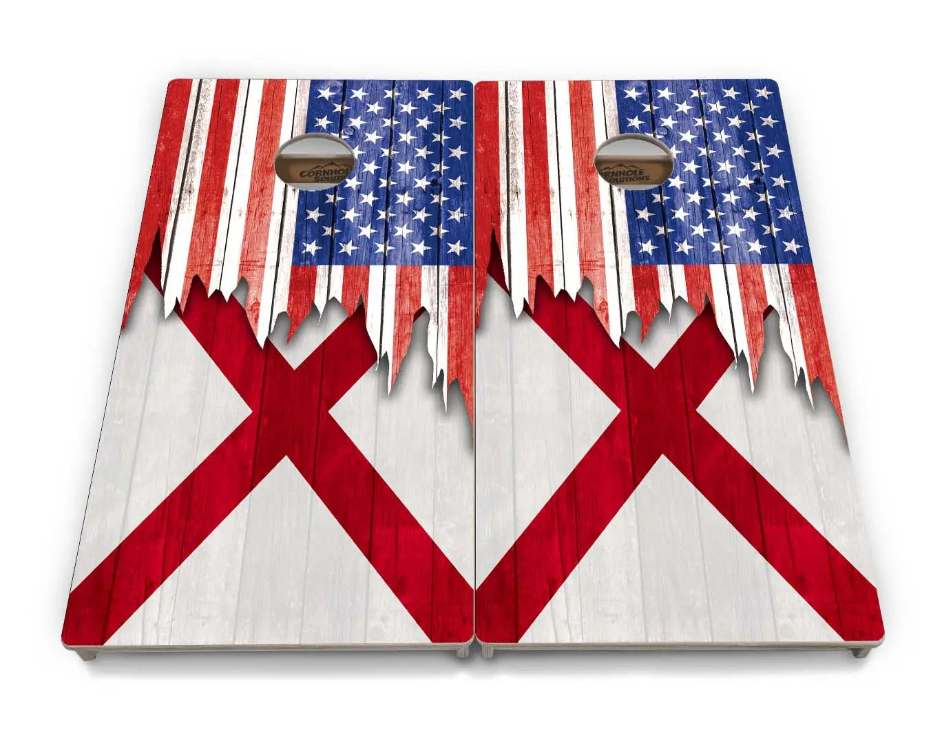 State Flags Alabama to Georgia Cornhole Boards - Professional Tournament Series by Cornhole Solutions, custom cornhole board detail photo 5
