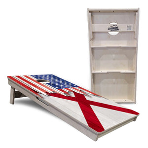 State Flags Alabama to Georgia Cornhole Boards - Professional Tournament Series by Cornhole Solutions, custom cornhole board detail photo 6