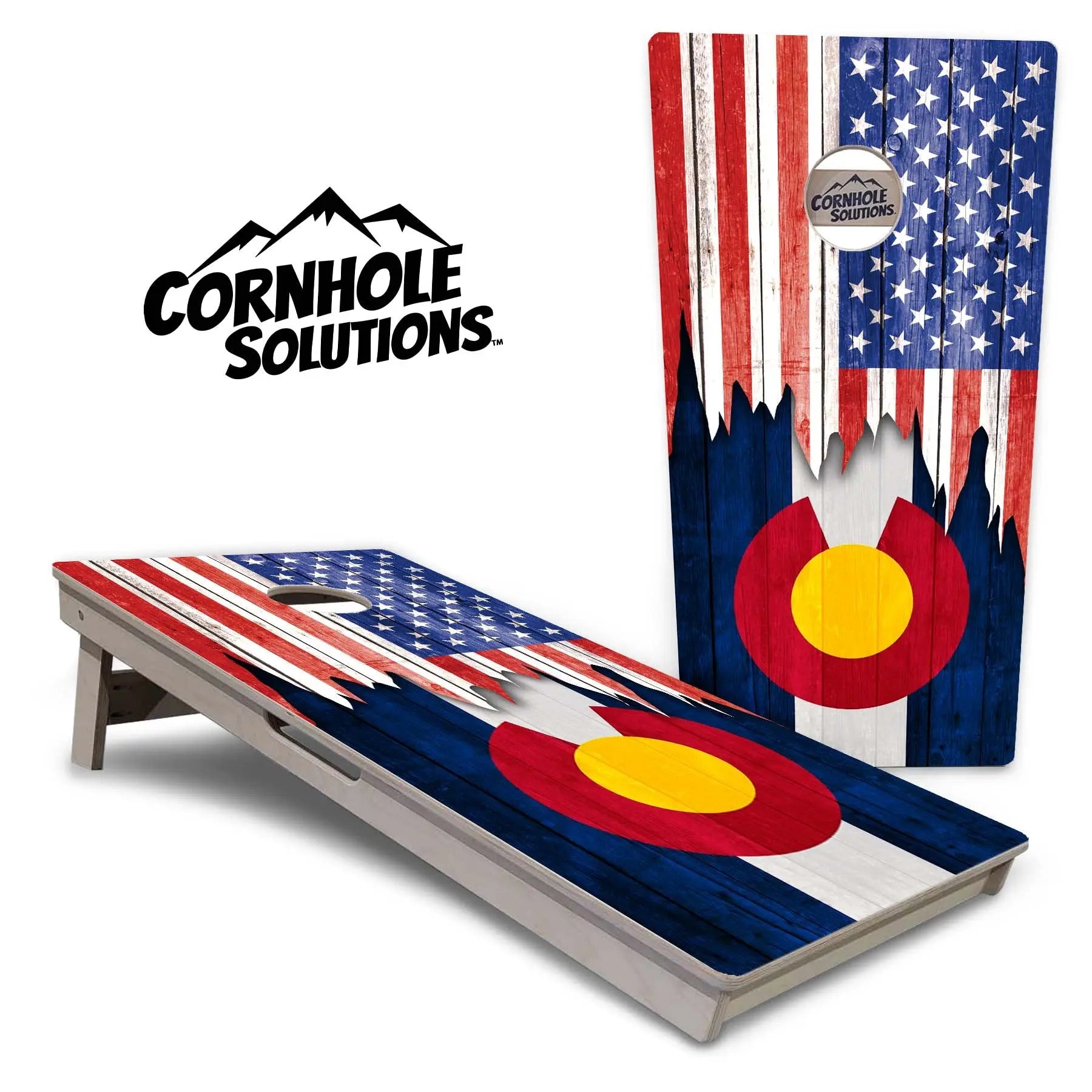 State Flags Alabama to Georgia Cornhole Boards - Professional Tournament Series by Cornhole Solutions, custom cornhole board detail photo 15