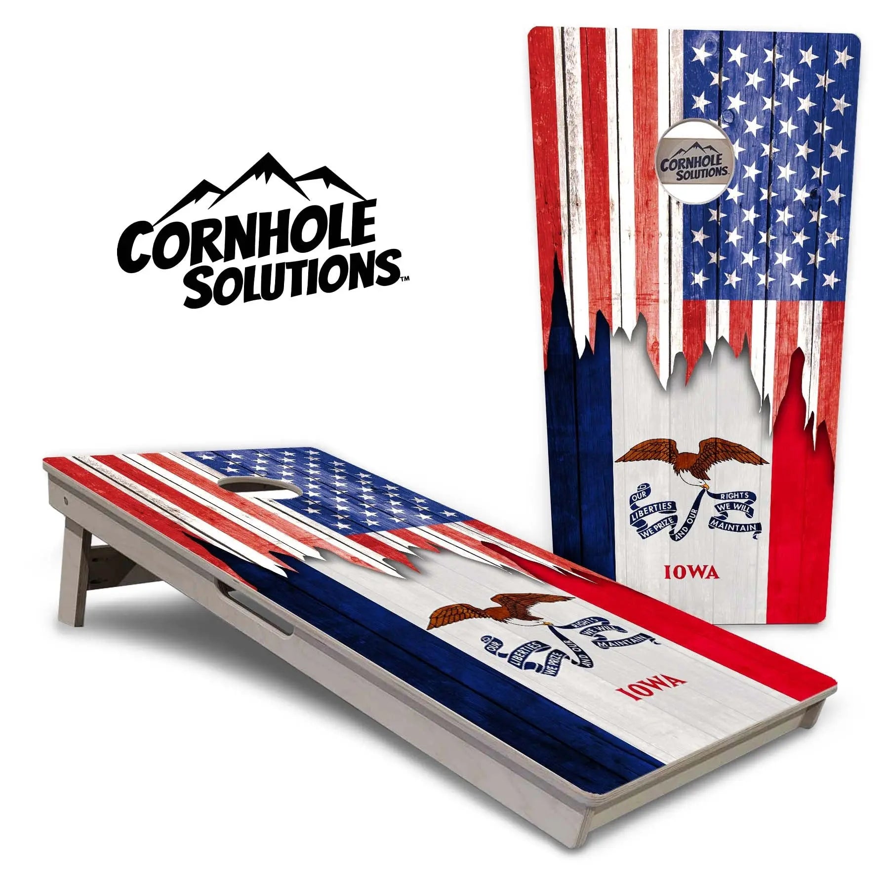 State Flags Hawaii to Maryland Cornhole Boards - Professional Tournament Series by Cornhole Solutions, custom cornhole board detail photo 13