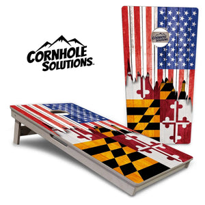 State Flags Hawaii to Maryland Cornhole Boards - Professional Tournament Series by Cornhole Solutions, custom cornhole board detail photo 23