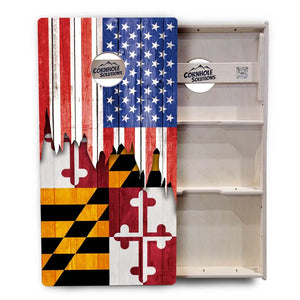 State Flags Hawaii to Maryland Cornhole Boards - Professional Tournament Series by Cornhole Solutions, custom cornhole board detail photo 24