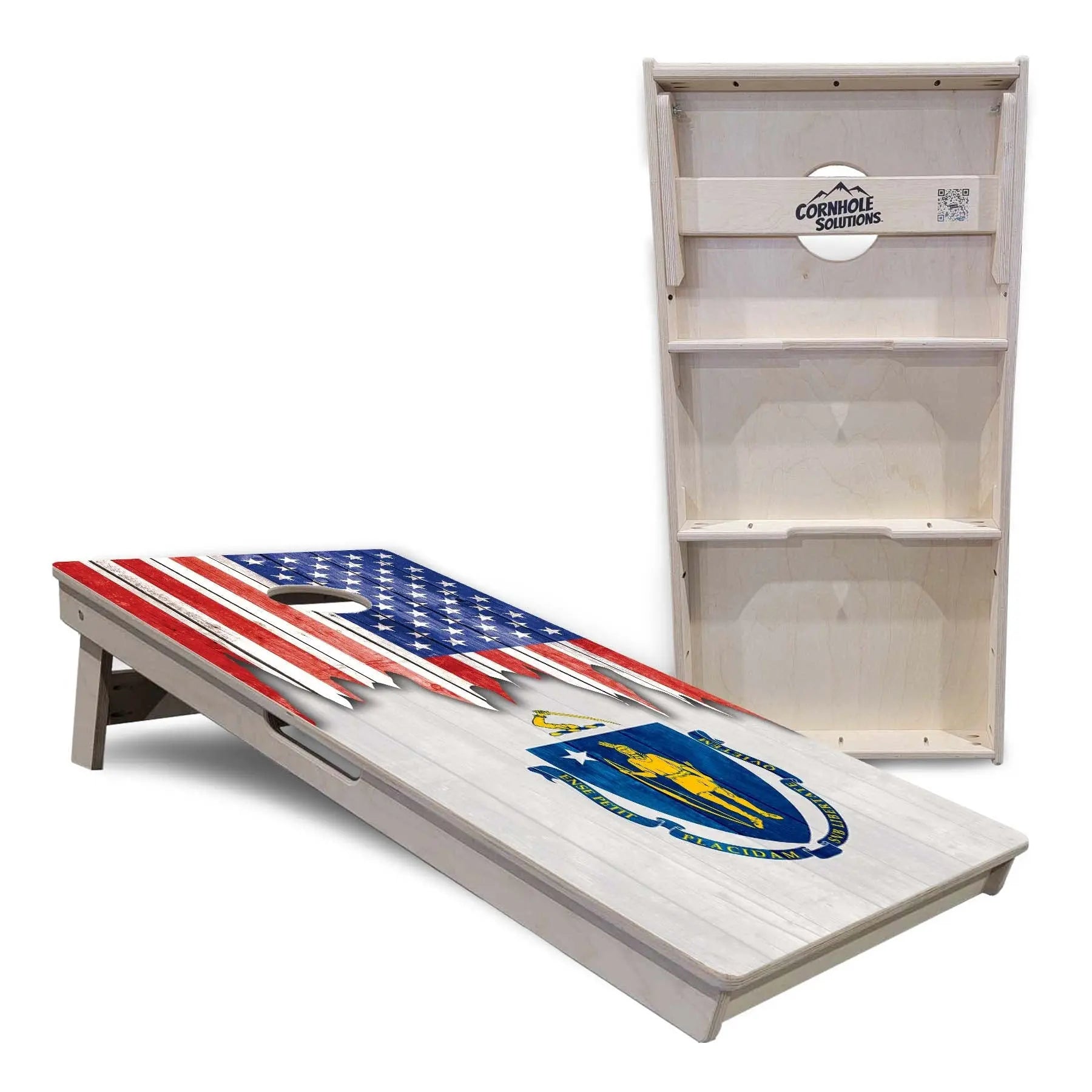 State Flags Massachusetts to New Jersey Cornhole Boards - Professional Tournament Series by Cornhole Solutions, custom cornhole board detail photo 6