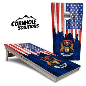 State Flags Massachusetts to New Jersey Cornhole Boards - Professional Tournament Series by Cornhole Solutions, custom cornhole board detail photo 7