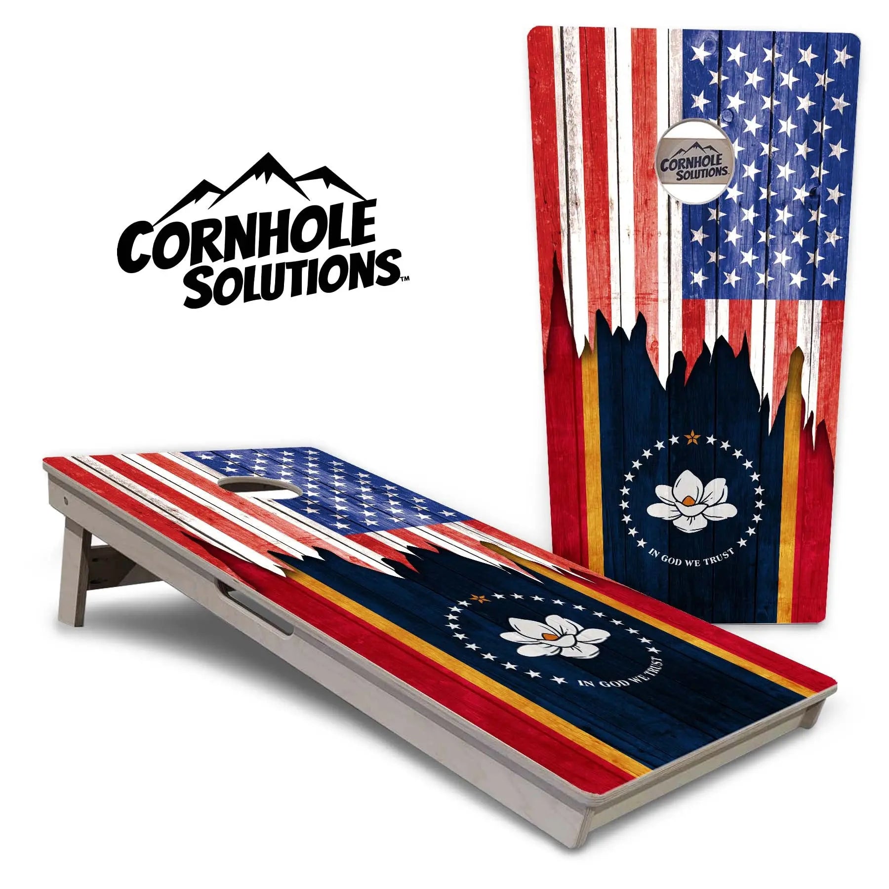 State Flags Massachusetts to New Jersey Cornhole Boards - Professional Tournament Series by Cornhole Solutions, custom cornhole board detail photo 11