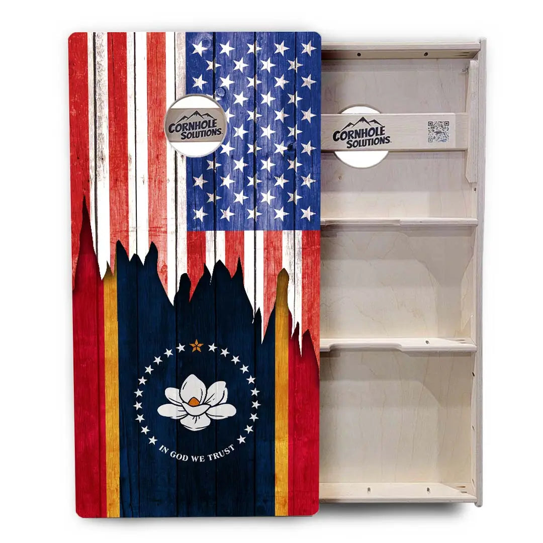 State Flags Massachusetts to New Jersey Cornhole Boards - Professional Tournament Series by Cornhole Solutions, custom cornhole board detail photo 12