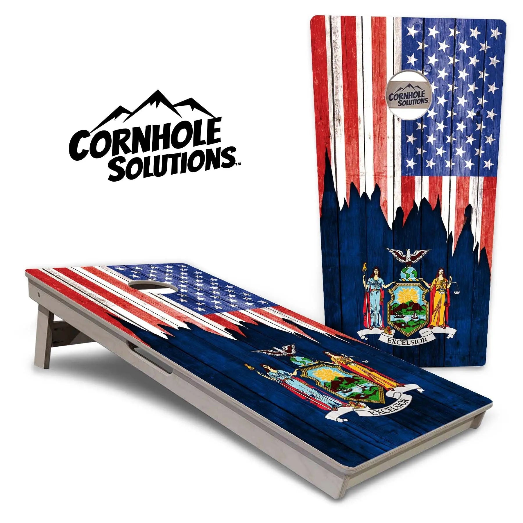 State Flags New Mexico to South Carolina Cornhole Boards - Professional Tournament Series by Cornhole Solutions, custom cornhole board detail photo 7