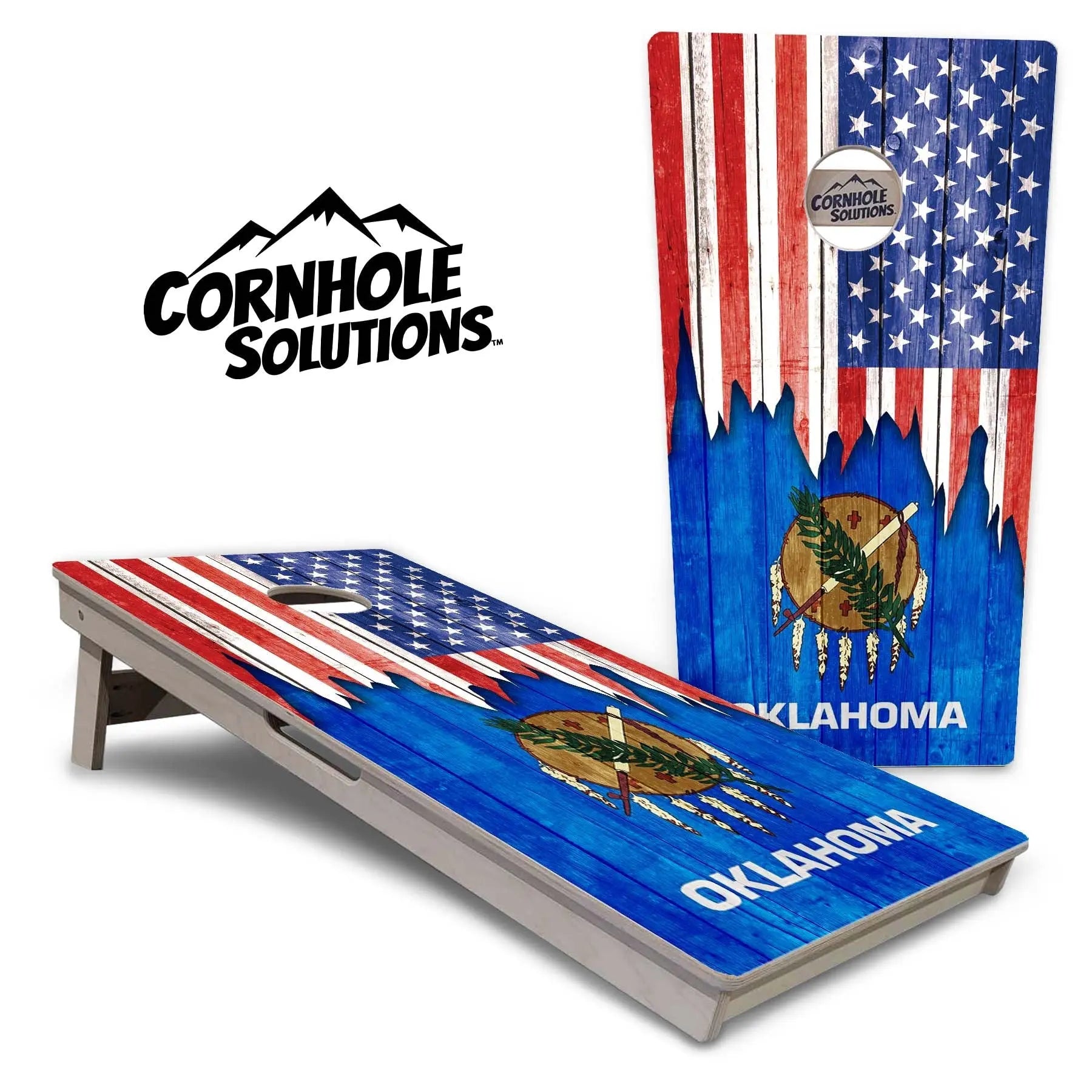 State Flags New Mexico to South Carolina Cornhole Boards - Professional Tournament Series by Cornhole Solutions, custom cornhole board detail photo 15