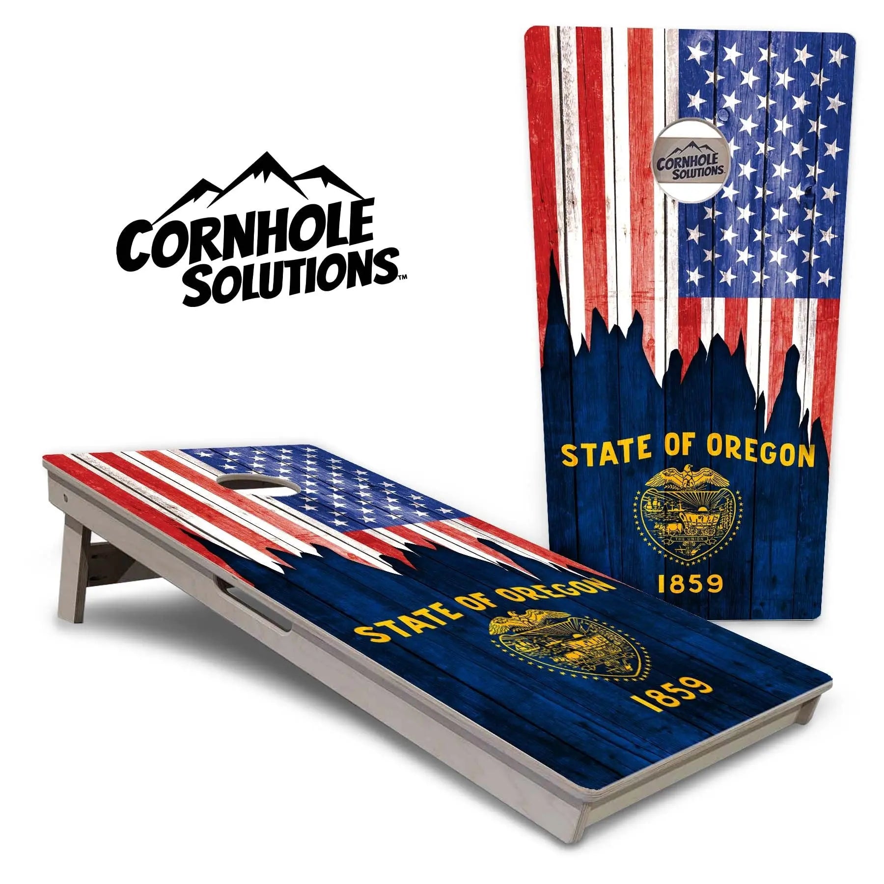State Flags New Mexico to South Carolina Cornhole Boards - Professional Tournament Series by Cornhole Solutions, custom cornhole board detail photo 17