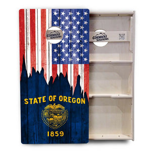 State Flags New Mexico to South Carolina Cornhole Boards - Professional Tournament Series by Cornhole Solutions, custom cornhole board detail photo 18