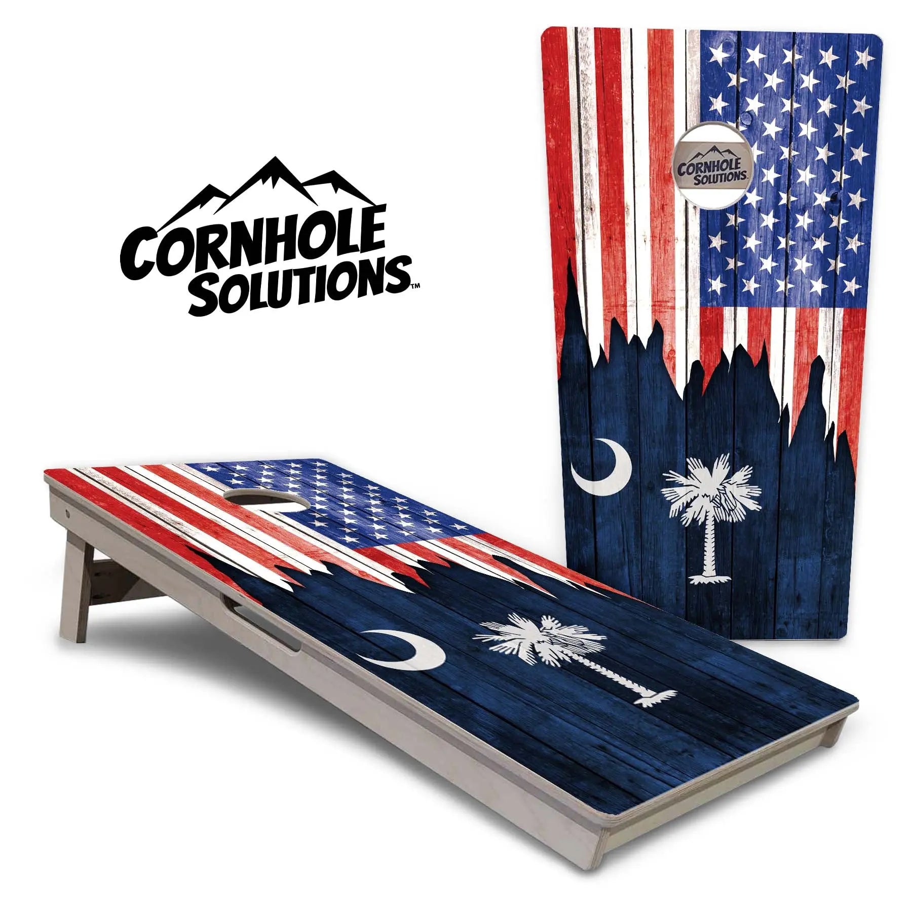 State Flags New Mexico to South Carolina Cornhole Boards - Professional Tournament Series by Cornhole Solutions, custom cornhole board detail photo 23