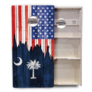 State Flags New Mexico to South Carolina Cornhole Boards - Professional Tournament Series by Cornhole Solutions, custom cornhole board detail photo 24