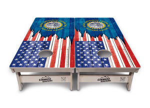 State Flags South Dakota to Wyoming Cornhole Boards - Professional Tournament Series by Cornhole Solutions, custom cornhole board detail photo 3