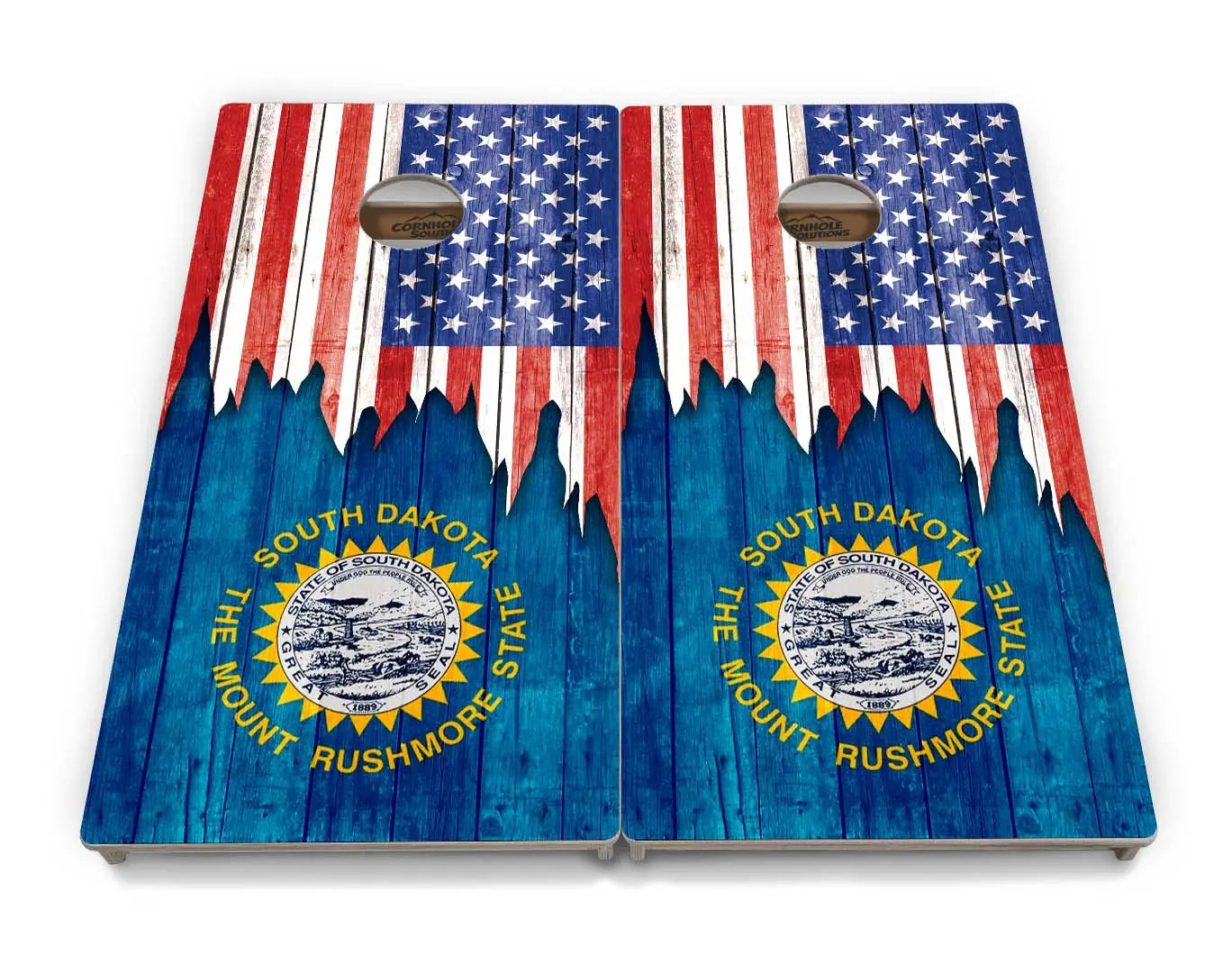 State Flags South Dakota to Wyoming Cornhole Boards - Professional Tournament Series by Cornhole Solutions, custom cornhole board detail photo 5