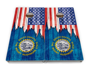 State Flags South Dakota to Wyoming Cornhole Boards - Professional Tournament Series by Cornhole Solutions, custom cornhole board detail photo 5