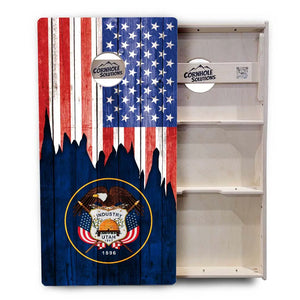 State Flags South Dakota to Wyoming Cornhole Boards - Professional Tournament Series by Cornhole Solutions, custom cornhole board detail photo 12
