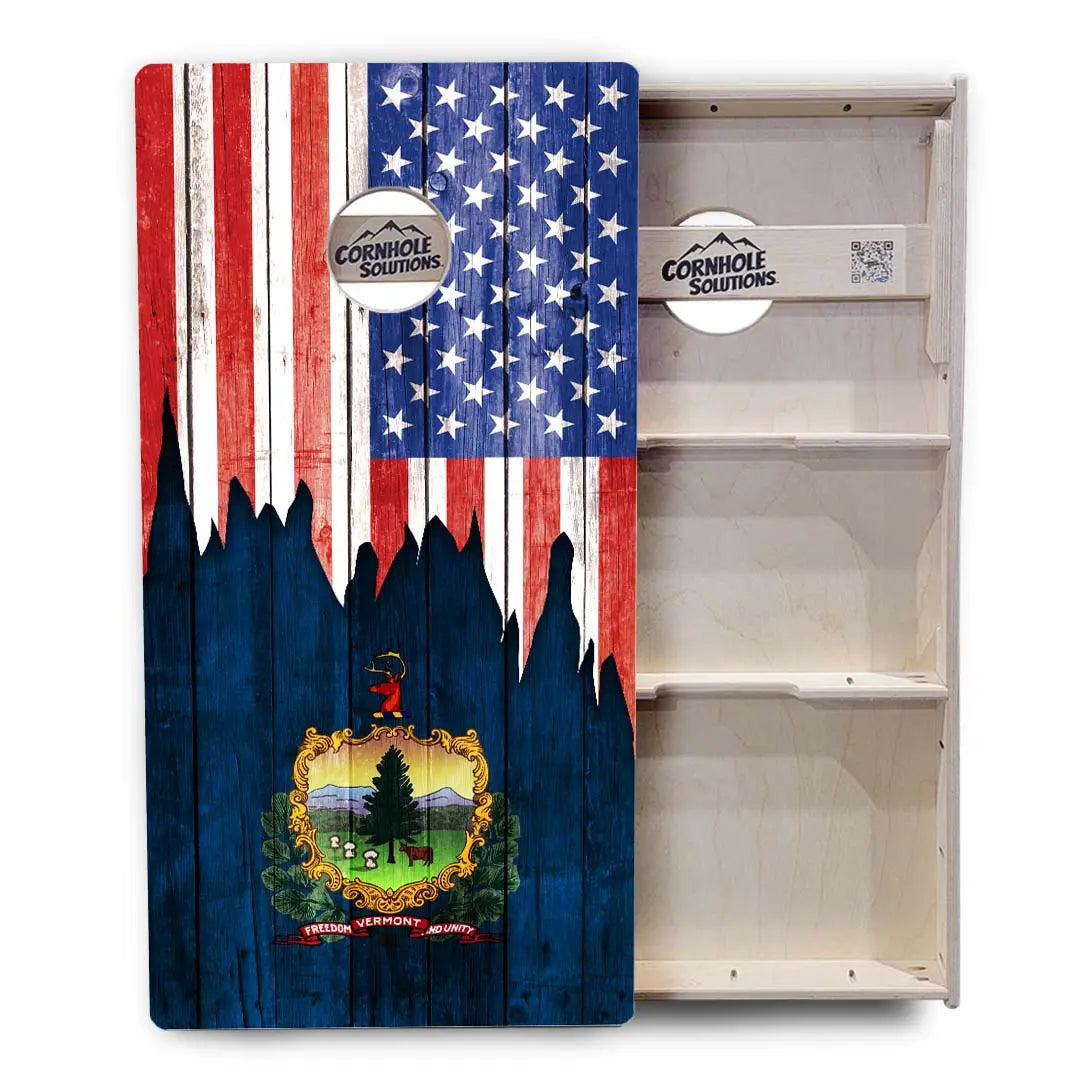 State Flags South Dakota to Wyoming Cornhole Boards - Professional Tournament Series by Cornhole Solutions, custom cornhole board detail photo 14