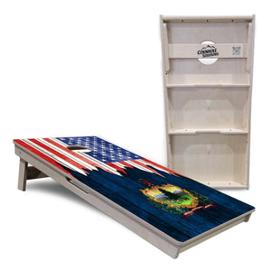 State Flags South Dakota to Wyoming Cornhole Boards - Professional Tournament Series by Cornhole Solutions, custom cornhole board detail photo 15