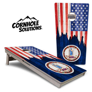 State Flags South Dakota to Wyoming Cornhole Boards - Professional Tournament Series by Cornhole Solutions, custom cornhole board detail photo 16