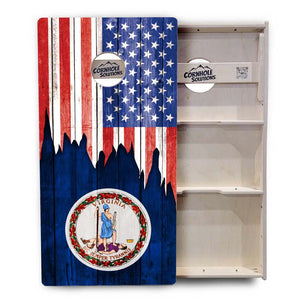 State Flags South Dakota to Wyoming Cornhole Boards - Professional Tournament Series by Cornhole Solutions, custom cornhole board detail photo 17