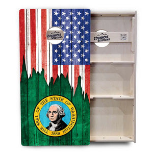 State Flags South Dakota to Wyoming Cornhole Boards - Professional Tournament Series by Cornhole Solutions, custom cornhole board detail photo 19