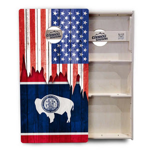 State Flags South Dakota to Wyoming Cornhole Boards - Professional Tournament Series by Cornhole Solutions, custom cornhole board detail photo 25