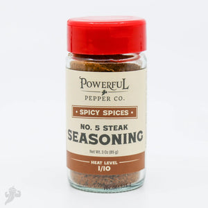 Steak Seasoning No. 5 by Powerful Pepper Company, Southern food gift main product photo