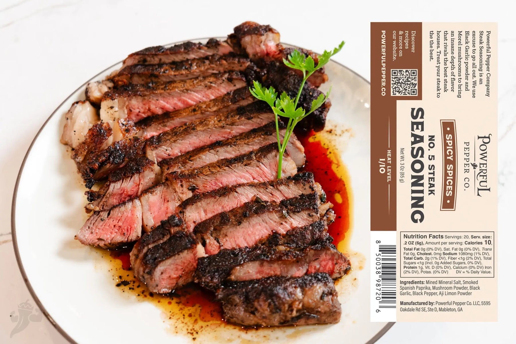 Steak Seasoning No. 5 by Powerful Pepper Company, Southern food gift detail photo 4