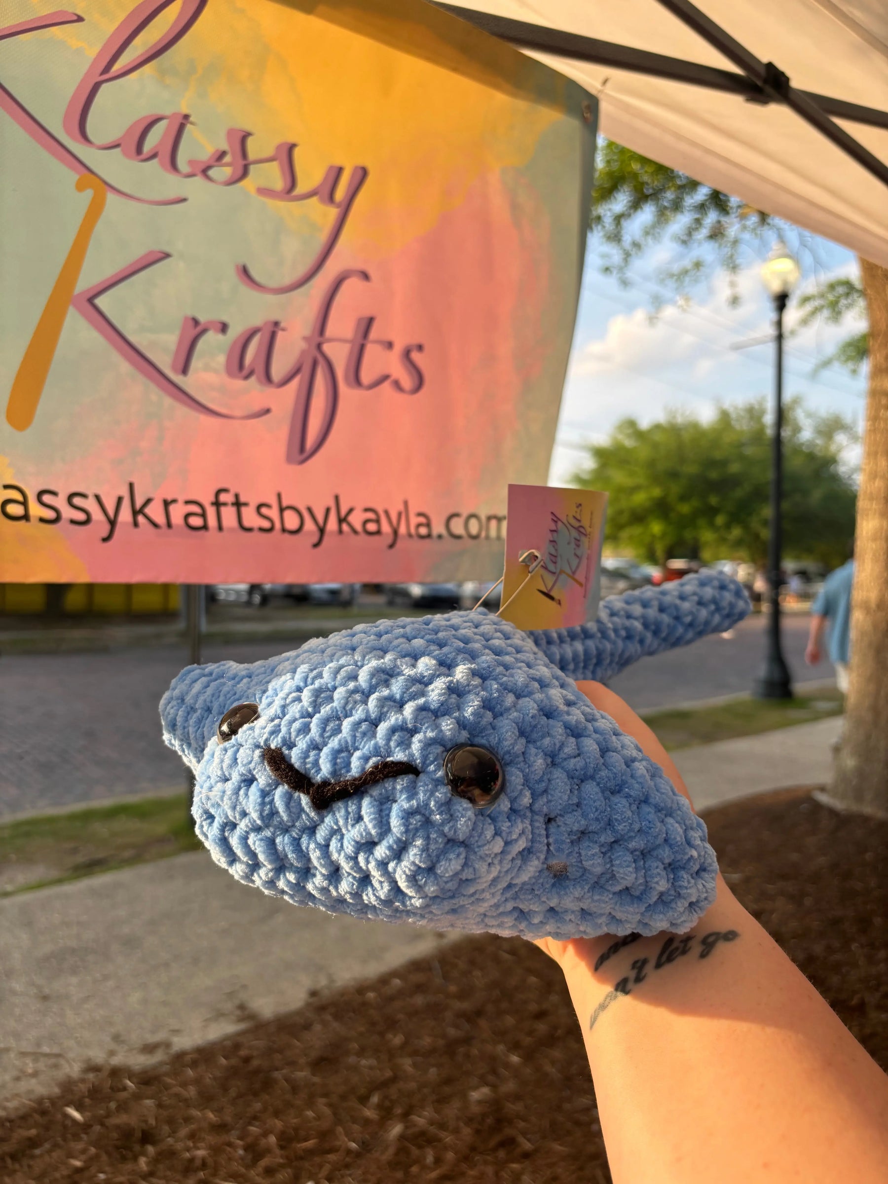 Stephen the Stingray by Klassy Krafts, 3D printed toy detail photo 2