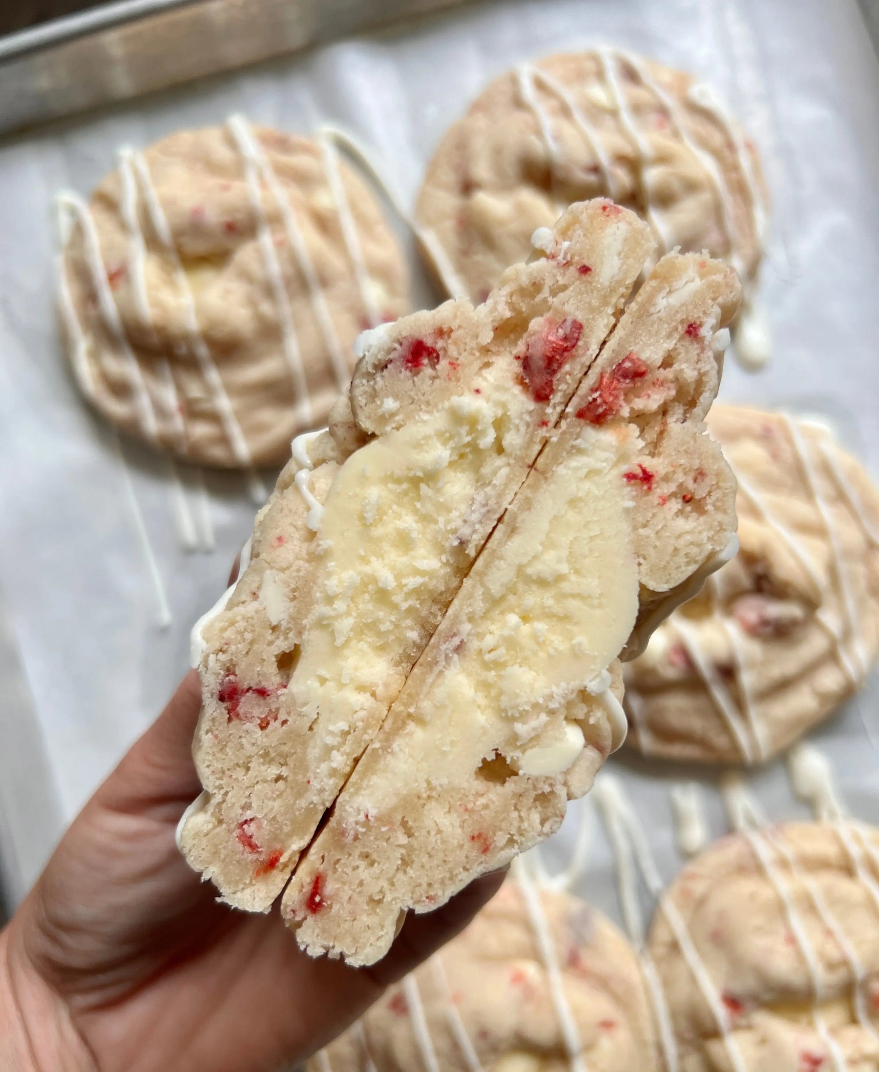 Strawberries + Cream by Let's Get Baked Artisan Desserts, cookies main product photo