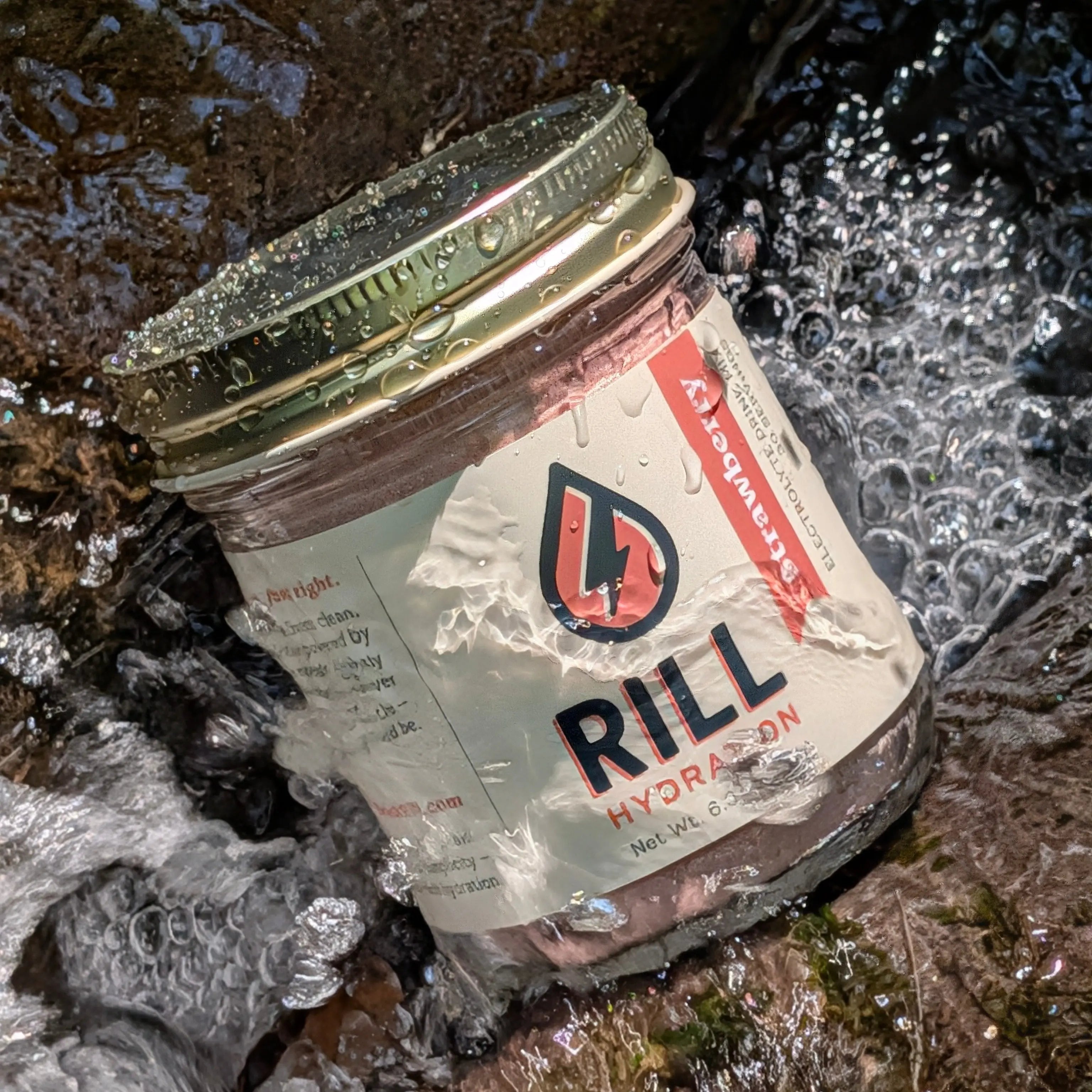 Strawberry Rill - Clean Hydration Drink Mix, 30 Serving Bulk Jar by Rill Hydration, Southern food gift main product photo