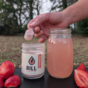 Strawberry Rill - Clean Hydration Drink Mix, 30 Serving Bulk Jar by Rill Hydration, Southern food gift detail photo 3