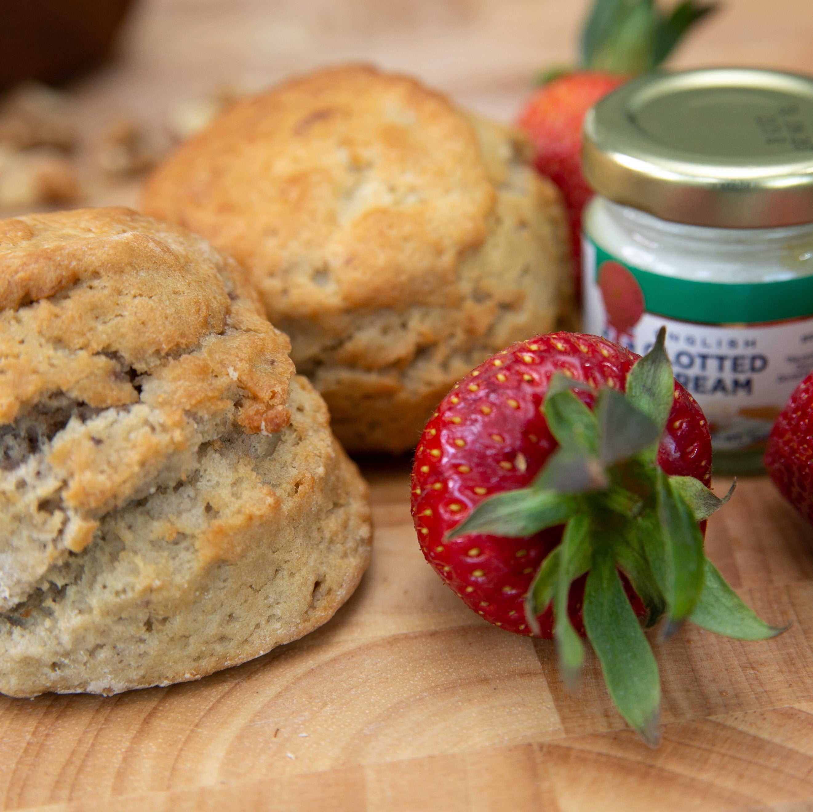 Strawberry Champagne Cream Scones by Two and a Half Irishmen - Traditional Irish Baking
