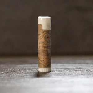 Strawberry Lip Balm by Dewdrop Mystique LLC, natural skincare detail photo 2
