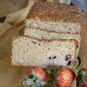 Strawberry Vanilla Cream Cake detail view by Two and a Half Irishmen - Traditional Irish Baking