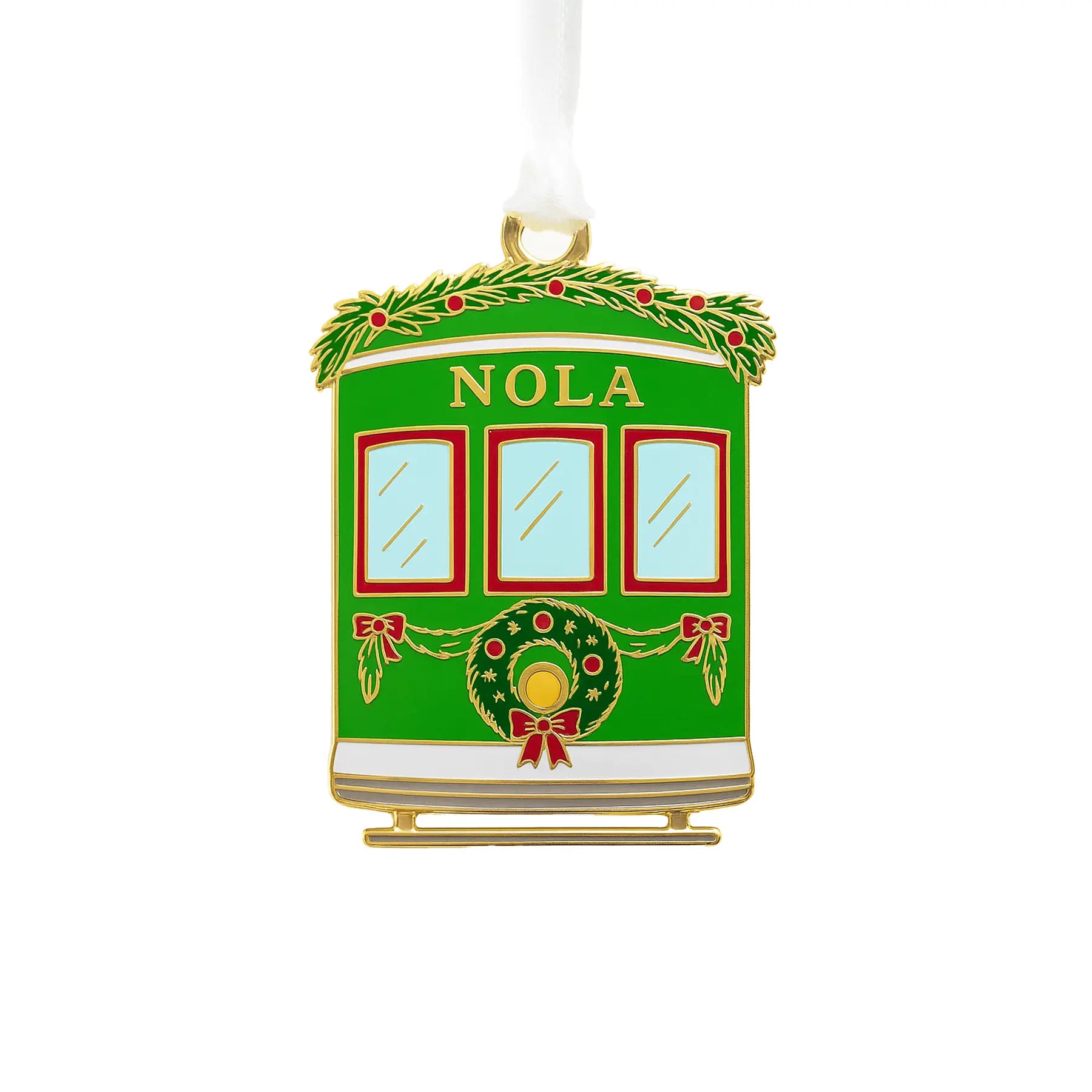 Streetcar Enamel Ornament by Nola Tawk, Southern home decor main product photo