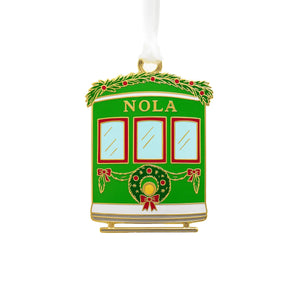 Streetcar Enamel Ornament by Nola Tawk, Southern home decor main product photo