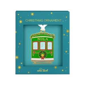 Streetcar Enamel Ornament by Nola Tawk, Southern home decor detail photo 2