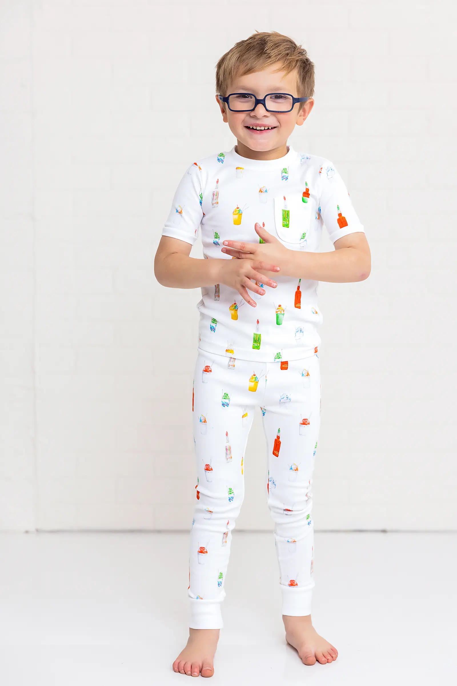 Sugar, Ice, & Everything Nice Organic Cotton Pajama Set by Nola Tawk, Southern food gift detail photo 6