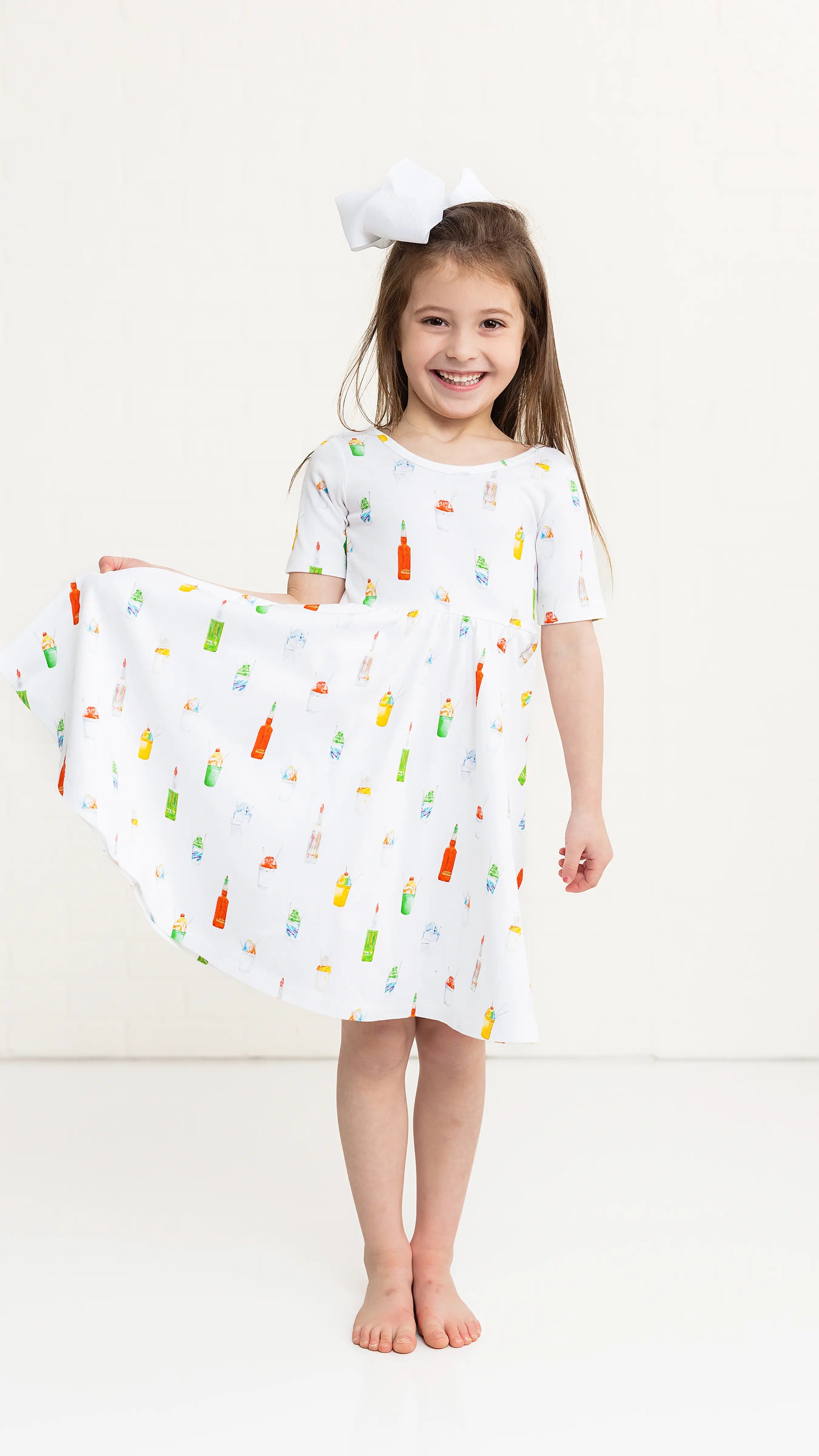 Sugar, Ice, & Everything Nice Organic Cotton Twirl Dress by Nola Tawk, Southern lifestyle apparel detail photo 3