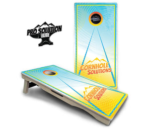 Summertime Cornhole Boards - Pro Solution Elite Series by Cornhole Solutions, custom cornhole board detail photo 3