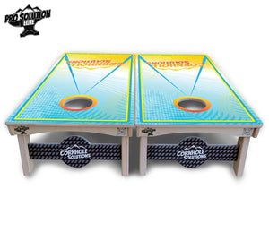 Summertime Cornhole Boards - Pro Solution Elite Series by Cornhole Solutions, custom cornhole board detail photo 4